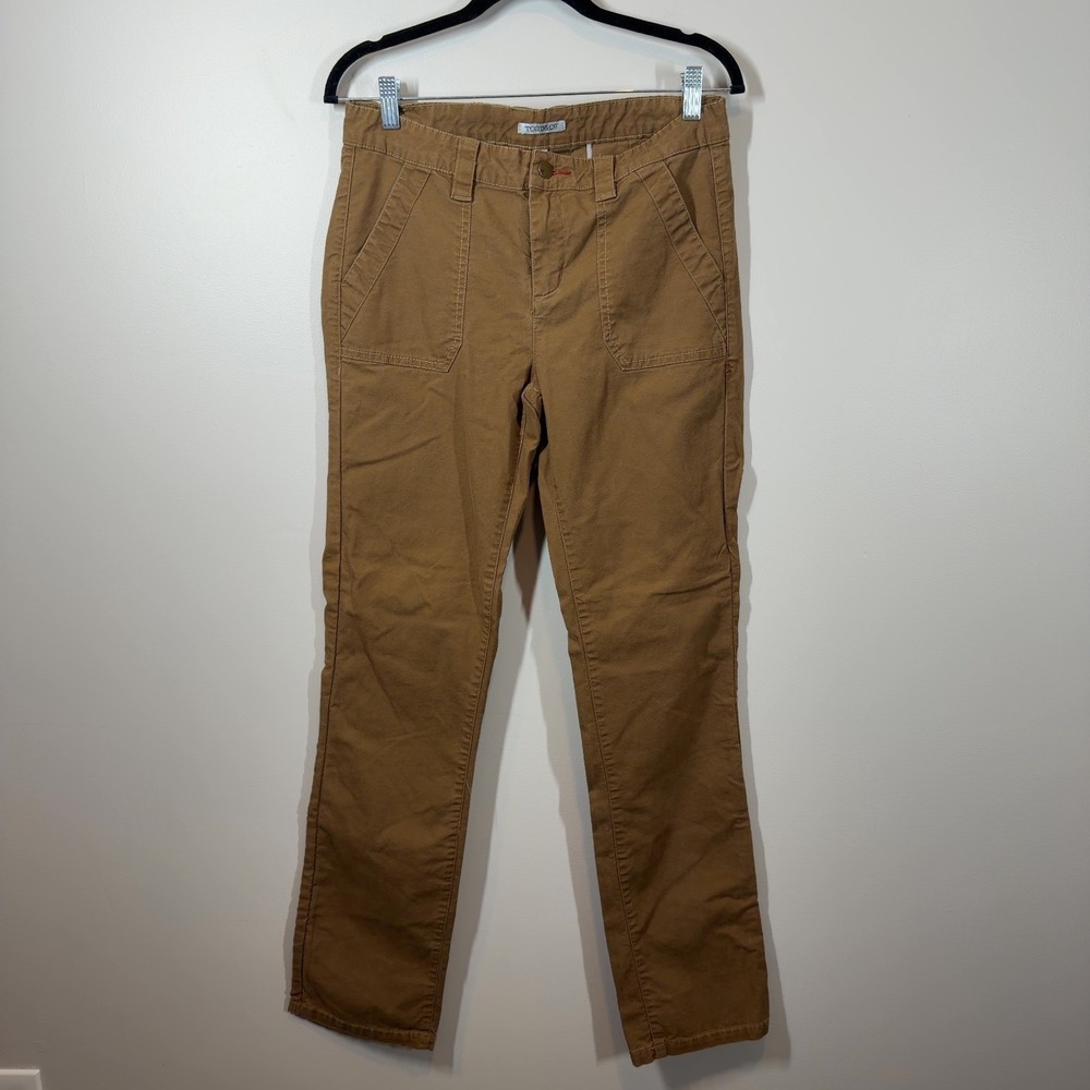 Toad&Co Women's Tan Straight-Leg Trousers